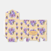 シャビーシックなイエローストライプフローラパンスィビーボックス フェイバーボックス (折り畳みなし)