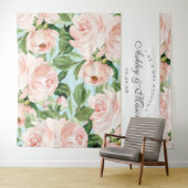シャビーシックなウェディングバックドロップ写真ブース タペストリー (インサイチュ(横))
