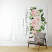 シャビーシックなウェディングバックドロップ フォトブース タペストリー (インサイチュ(横))