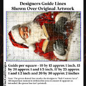 シャビーシックなサンタ 読書 木製 AY9 デコパージュ 薄葉紙