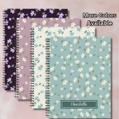 シャビーシックなスモールフラワーのダスティローズ ノートブック