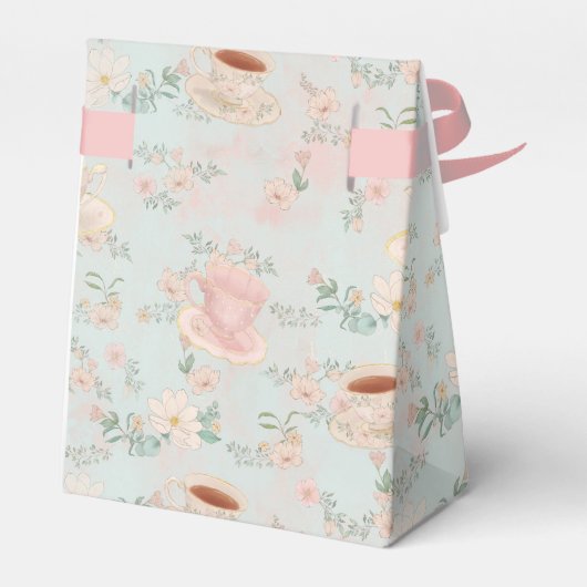 シャビーシックなティーパーティー フェイバーボックス (裏面サイド)