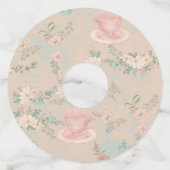 シャビーシックなティーパーティー　ブライダルシャワー ワイングラスタグ (裏面)