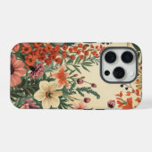 シャビーシックなヴィンテージ風の野の花 iPhoneケース (裏面横)