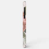 シャビーシックな桃の赤面ピンクローゼフローラルパターン Case-Mate iPhoneケース (裏面/左)