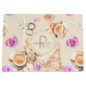 シャビーシックインヴィンテージパリ ラージペーパーバッグ (正面)