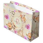 シャビーシックインヴィンテージパリ ラージペーパーバッグ (裏面アングル)