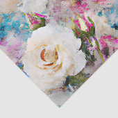 シャビーシックウォーターカラーフローラ 薄葉紙 (詳細)