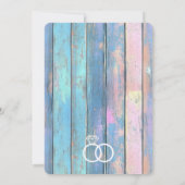 シャビーシックウッドアンドレース結婚式招待状 招待状 (裏面)