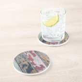 シャビーシックウッド抽象芸術 コースター (側面)