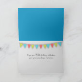 シャビーシックウッド85誕生日 カード (内部)