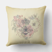 シャビーシッククラウンビー装飾用クッション クッション (裏面)