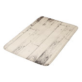 シャビーシッククリームイエローウッドファームハ素朴ウス バスマット (アングル)