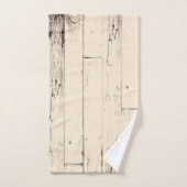 シャビーシッククリームウッドファームハ素朴ウスハウス バスタオルセット (ハンドタオル)