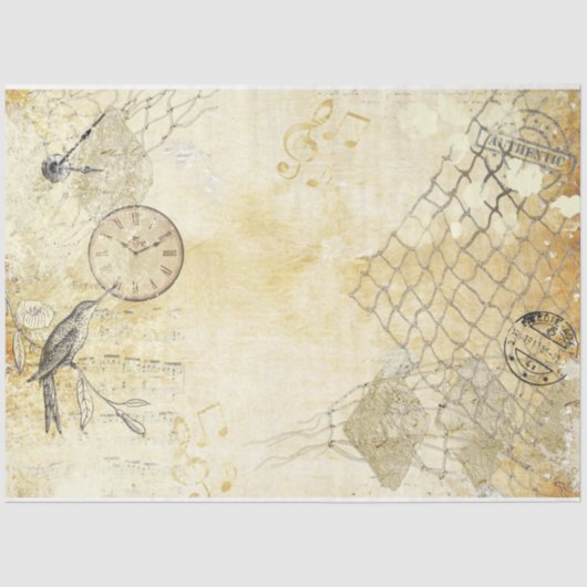 シャビーシッククリームシリーズデザイン2 薄葉紙 (正面)