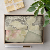 シャビーシッククリームシリーズデザイン3 薄葉紙 (ギフト)