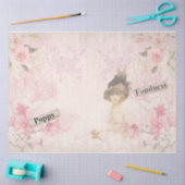 シャビーシックコラージシリーズデザイン16 薄葉紙 (クラフト)