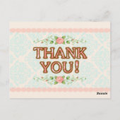 シャビーシックサンキューカード ポストカード (裏面)