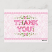 シャビーシックサンキューカード ポストカード (裏面)