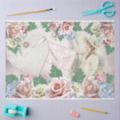 シャビーシックシリーズデザイン22 薄葉紙 (クラフト)