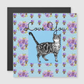 シャビーシックストライプブルーハート (正面/裏面)