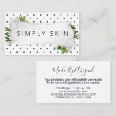 シャビーシックスパバスソーク石鹸体バター 名刺 (正面/裏面)