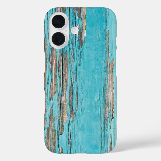 シャビーシックターコイズウッド Case-Mate iPhoneケース (裏面)
