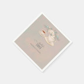 シャビーシックティーパーティーブライダルシャワー スタンダードカクテルナプキン (角)