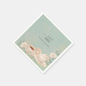 シャビーシックティーパーティーブライダルシャワー スタンダードカクテルナプキン (角)
