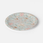 シャビーシックティーパーティーブライダルシャワー ペーパープレート (アングル)