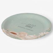 シャビーシックティーパーティーブライダルシャワー ペーパープレート (アングル)