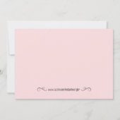 シャビーシックティーパーティー誕生日招待状 招待状 (裏面)