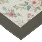 シャビーシックテーブルクロスヴィンテージ植物学プリント テーブルクロス (アングル)