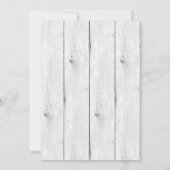 シャビーシックディアベビーシャワー招待状 招待状 (裏面)