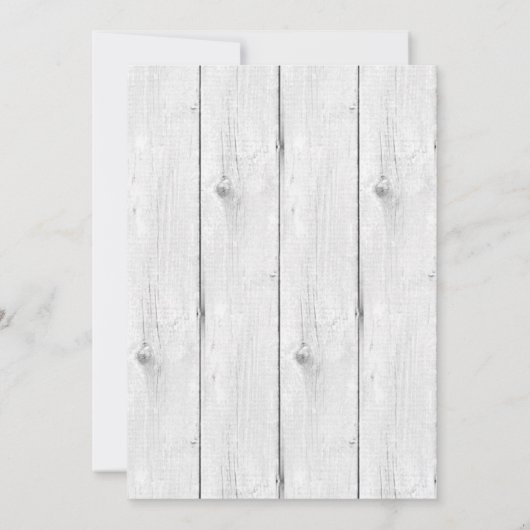 シャビーシックディアベビーシャワー招待状 招待状 (裏面)