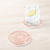 シャビーシックデコールピンク&ピーチフローラデコページ コースター (側面)