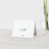 シャビーシックバラズ素朴ウッドカスタム誕生日 カード (裏面)