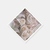 シャビーシックバラフローラブライダルシャワー エレガント スタンダードカクテルナプキン (角)