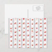 シャビーシックバラフローラヴィンテージ ポストカード (正面/裏面)