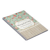 シャビーシックバラレース&バーラップヴィンテージブティック ノートブック (右側)