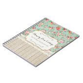 シャビーシックバラレース&バーラップヴィンテージブティック ノートブック (左側)