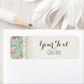 シャビーシックバラレース&バーラップヴィンテージブティック ラベル (インサイチュ)