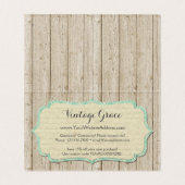 シャビーシックバラ素朴オンウッド&レースありがとう (内部フラット)