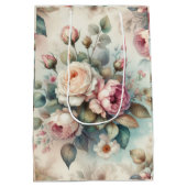 シャビーシックバラ ミディアムペーパーバッグ (裏面)