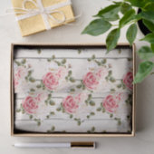 シャビーシックバラ&素朴コテージバーンウッド 薄葉紙 (ギフト)