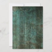 シャビーシックバーラ素朴ップブライダルシャワー招待状 招待状 (裏面)