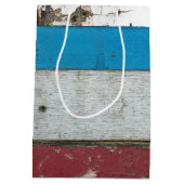 シャビーシックバーンウッド誕生日 ミディアムペーパーバッグ (裏面)