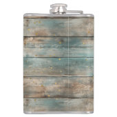 シャビーシックパステルウッド結婚ズ花婿介添人 フラスク (裏面)