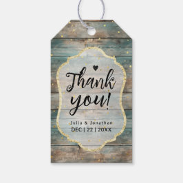 シャビーシックパステルウッド結婚ズ ギフトタグ