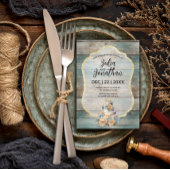 シャビーシックパステルウッド結婚式招待状 招待状